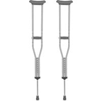 SevaCare Height Adjustable Aluminum Crutches, Adult, Medium, 5' 2" to 5' 10" Pair of Lightweight Weight Capacity 300 Lbs
