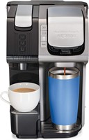 Hamilton Beach FlexBrew Trio 2-Way Coffee Maker, Compatible with K-Cup Pods or Grounds, Combo, Single Serve & Espresso Machine with 19 Bar Pump, 56 oz. Removable Reservoir (Black)