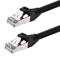 AVShop Cat 6 Shielded Cable (Black) - 100 Foot