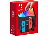 Nintendo - Switch OLED Model w/ Neon Red & Neon Blue Joy-Con 