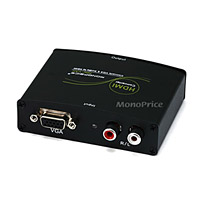 Monoprice VGA + L/R Stereo Audio to HDMI Converter with DC Adapter