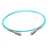 Monoprice Multi-Mode OM3 Fiber Optic Cable - SC-SC UL 3mm 50/125 OFNR Simplex Aqua 1m