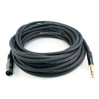 Monoprice 50ft Premier Series XLR Male to 1/4in TRS Male Cable, 16AWG (Gold Plated)