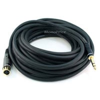Monoprice 35ft Premier Series XLR Female to 1/4in TRS Male Cable, 16AWG (Gold Plated)