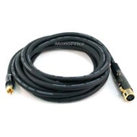 Monoprice 15ft Premier Series XLR Female to RCA Male Cable, 16AWG (Gold Plated)