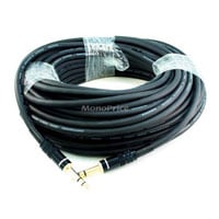 Monoprice 35ft Premier Series 1/4in TRS Male to Male Cable, 16AWG (Gold Plated)