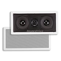Monoprice Caliber In-Wall Center Channel Speaker, Dual 5.25in (single)