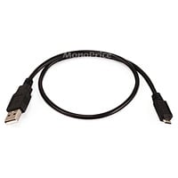 Monoprice USB Type-A to Micro Type-B 2.0 Cable - 5-Pin, 28/28AWG, Black, 1.5ft