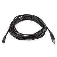 Monoprice USB Type-A to Micro Type-B 2.0 Cable - 5-Pin, 28/28AWG, Black, 15ft