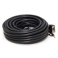 Monoprice 50ft Super VGA HD15 M/M CL2 Rated Cable w/ Stereo Audio and Triple Shielding (Gold Plated)