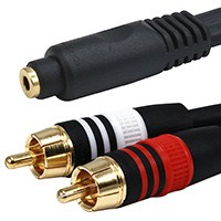 Sonero Premium RCA Y Audio Cable | 1 Male To 2 Male | 5m Length | Gold-Plated | Black PVC