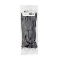 Monoprice Cable Tie 8in 40 lbs, 100 pcs/pack, Black