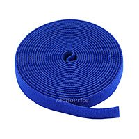 Monoprice Hook and Loop Fastening Tape, 5 yards/roll, 0.75in, Blue