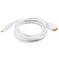Monoprice 10ft 32AWG Mini DisplayPort to DVI Cable, White