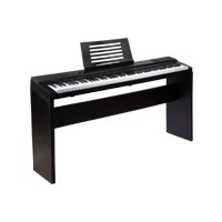 Monoprice 88-key Digital Piano with Semi-weighted Keys, Built-in Speakers, and Wooden Stand