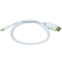 Monoprice 3ft 32AWG Mini DisplayPort to DisplayPort Cable, White