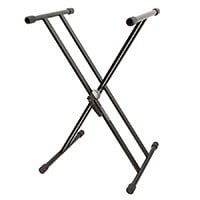 Monoprice Heavy-Duty Adjustable Double X-Frame Keyboard Stand w/ Quick Release