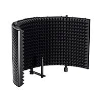 Stage Right by Monoprice Large 23.5" Microphone Isolation Shield with Metal Frame and Acoustic Absorption Foam 