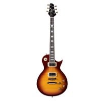 Indio by Monoprice 66 DLX Plus Electric Guitar with Mahogany Bound Body, 2x Humbuckers, and Gig Bag