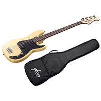 Indio by Monoprice Pubb Bass with Gig Bag, Blonde