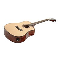 Idyllwild by Monoprice Solid Spruce Top Acoustic Guitar with Fishman Pickup Tuner and Gig Bag