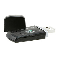Monoprice Mini USB Wireless LAN 802.11N Adapter - 1T2R (300Mbps)