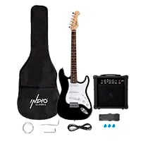 Indio by Monoprice Cali Complete Full-size Electric Guitar Package with 10W Amp, Strap, and Extra Strings