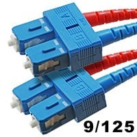 Monoprice Single-Mode Fiber Optic Cable - SC/SC, UL, 9/125 Type, Duplex, Yellow, 1m, Corning