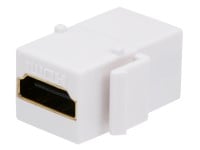 Monoprice Keystone Jack HDMI Female to Female Coupler Adapter, White