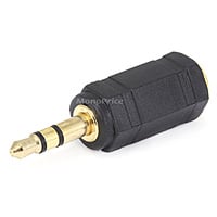 Monoprice 3.5mm TRS Stereo Plug to 2.5mm TRS Stereo Jack Adapter, Gold Plated