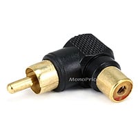 90°Right Angle RCA Male Plug Audio Video Verbinder Löten Adapter Mini Jack 