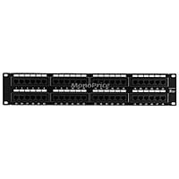 Monoprice 48-port Cat5e Patch Panel, 110 Type (568A/B Compatible)