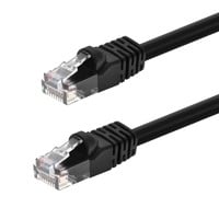 Monoprice Cat6 Ethernet Patch Cable - Snagless RJ45, Stranded, 550MHz, UTP, Pure Bare Copper Wire, 24AWG, 0.5ft, Black