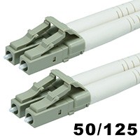 Monoprice OM3 Fiber Optic Cable - LC/LC, UL, 50/125 Type, Multi-Mode, 10GB, Aqua, 20m, Corning