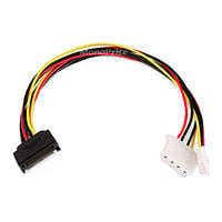 Monoprice 12inch SATA 15pin Male to 4pin Molex and 4pin Power Cable