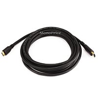 Monoprice Standard HDMI Cable with HDMI Mini Connector - 1080i@60Hz, 4.95Gbps, 30AWG, 10ft, Black