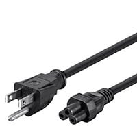 Monoprice Power Cord - NEMA 5-15P to IEC 60320 C5, 18AWG, 10A/1250W, 3-Prong, Black, 3ft