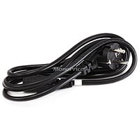 Monoprice Power Cord - CEE 7/7 "SCHUKO" (Europe) to IEC 60320 C13, 18AWG, 5A/1250W, 250V, 3-Prong, Black, 6ft