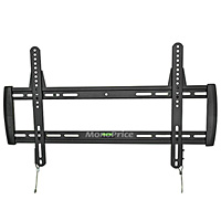 Monoprice SlimSelect Series Low Profile Ultra Slim Fixed TV Wall Mount Bracket - For LED TVs 32in to 60in, Max Weight 125 lbs, VESA Patterns Up to 600x400