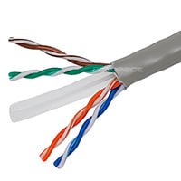 Monoprice Cat6 1000ft Gray CMR UL Bulk Cable, Solid (w/spine), UTP, 23AWG, 550MHz, Pure Bare Copper, Reelex II Pull Box, Bulk Ethernet Cable