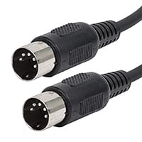 Monoprice 20ft MIDI Cable with 5 Pin DIN Plugs - Black
