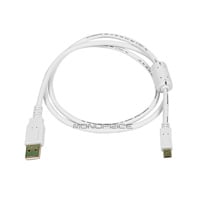Monoprice USB-A to Mini-B 2.0 Cable - 5-Pin, 28/24AWG, Gold Plated, White, 3ft