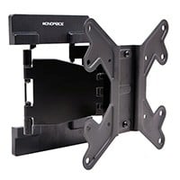 Monoprice Essential Full Motion TV Wall Mount Bracket Low Profile For 23" To 42" TVs up to 66lbs, Max VESA 200x200, Heavy Duty Works with Concrete and Brick