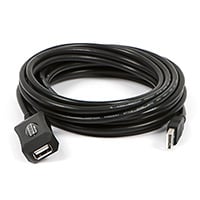 Monoprice USB-A Male to USB-A Female 2.0 Extension Cable - Active  20/28AWG  Repeater  Kinect & PS3 Move Compatible  Black  16ft