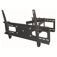 Monoprice Commercial Series Full-Motion TV Wall Mount Bracket For TVs 37in to 70in, Max Weight 132 lbs., Extension Range of 3.7in to 20.1in, VESA Patterns Up to 800x400, Concrete and Brick, NO LOGO