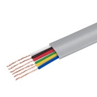 Monoprice RJ12 6 Conductor Modular Bulk Cable, 28AWG, Stranded, Flat, Sliver, 1000ft