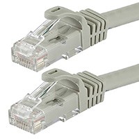 Monoprice FLEXboot Cat6 Ethernet Patch Cable - Snagless RJ45, Stranded, 550MHz, UTP, Pure Bare Copper Wire, 24AWG, 20ft, Gray