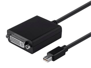 Product Image for Mini DisplayPort 1.1 to DVI Adapter, Black