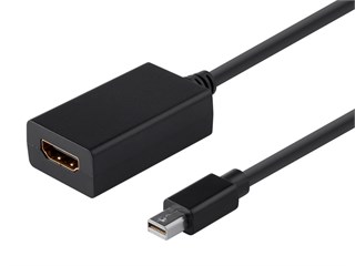 Product Image for Mini DisplayPort 1.1 to HDMI Adapter with Audio Support, Black 