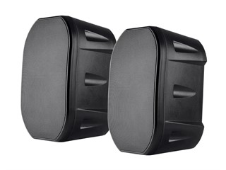 Monoprice 6.5in Weatherproof 2-Way Speakers with Wall Mount Bracket (Pair Black)